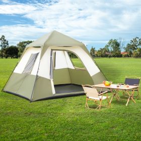 6 Person Camping Tent Setup in 60 Seconds with Carry Bag (Color: as picture)