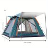 2-3 Person Camping Tent Foldable Waterproof Tent with 2 Mosquito Nets Windows