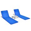 3 Pieces 2 Adjustable Lounge Chairs with Table