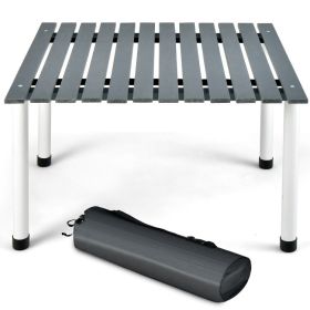 Folding Camping Table with Carrying Bag (Color: Gray)