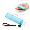 Glow In Dark Flashlight; Rubber Coated Mini 9 LED Flashlight