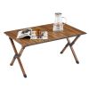 Folding Table, Lightweight Aluminum Roll-up Rectangular Table