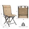 All Weather; 360 Degree Swivel Chair; Iron Frame