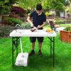 Folding Camping Table with Sprayer