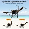 Folding Camping Chair with Footrest, Carry Bag