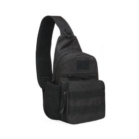 Tactical Shoulder Bag; Backpack Trekker Bag (Color: Black)