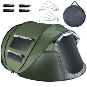 Pop Up Tent, Waterproof, Instant Setup, Carrying Bag (Type: Green_5_8Person_Standard)