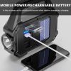 Portable, Multi-Modes, Solar Powered, USB Rechargeable Light