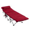 Retractable Camping Cot with Mattress and Carry Bag